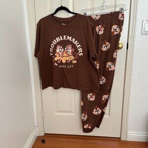 NWOT! Primark x Disney Chip & Dale Pajamas - Size XL / 14/16 Women's Size